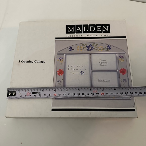 Malden pressed flowers 3 collage glass photo frame - Picture 3 of 7
